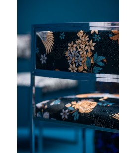 Tsuru Velours Fond Bleu... 2