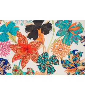 Kimono Flowers-Fond Creme 2