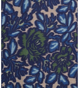 Jardin D'Ikat-Marine/Vert...