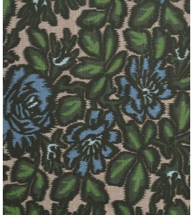 Jardin D'Ikat-Vert/Bleu Sur...