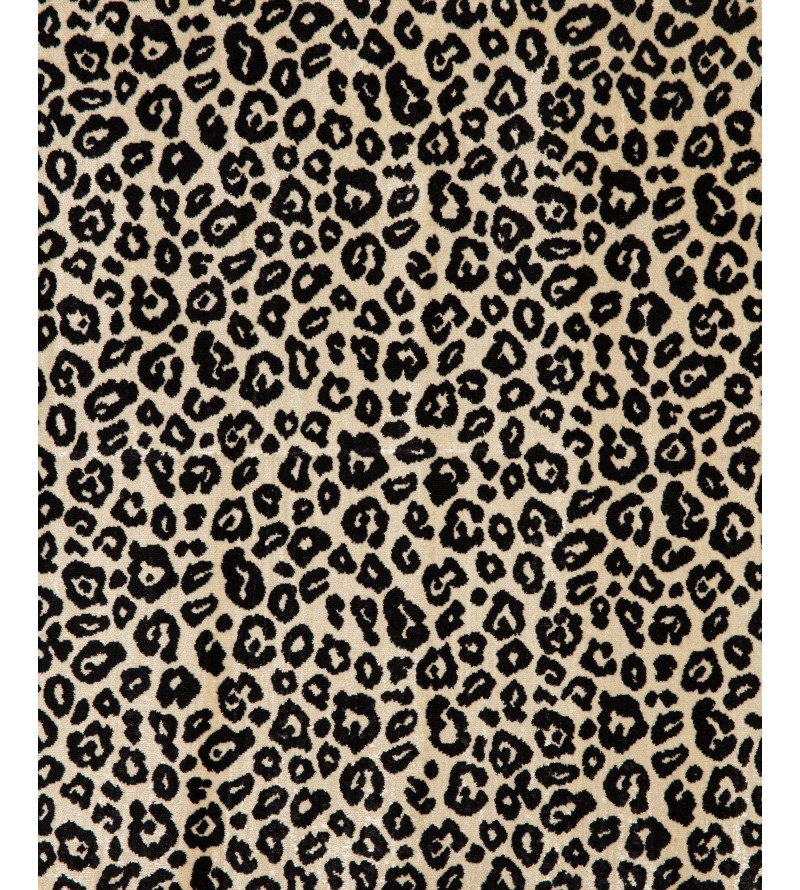 Leopard Jacquard Noir-Fond Ecru 6018701