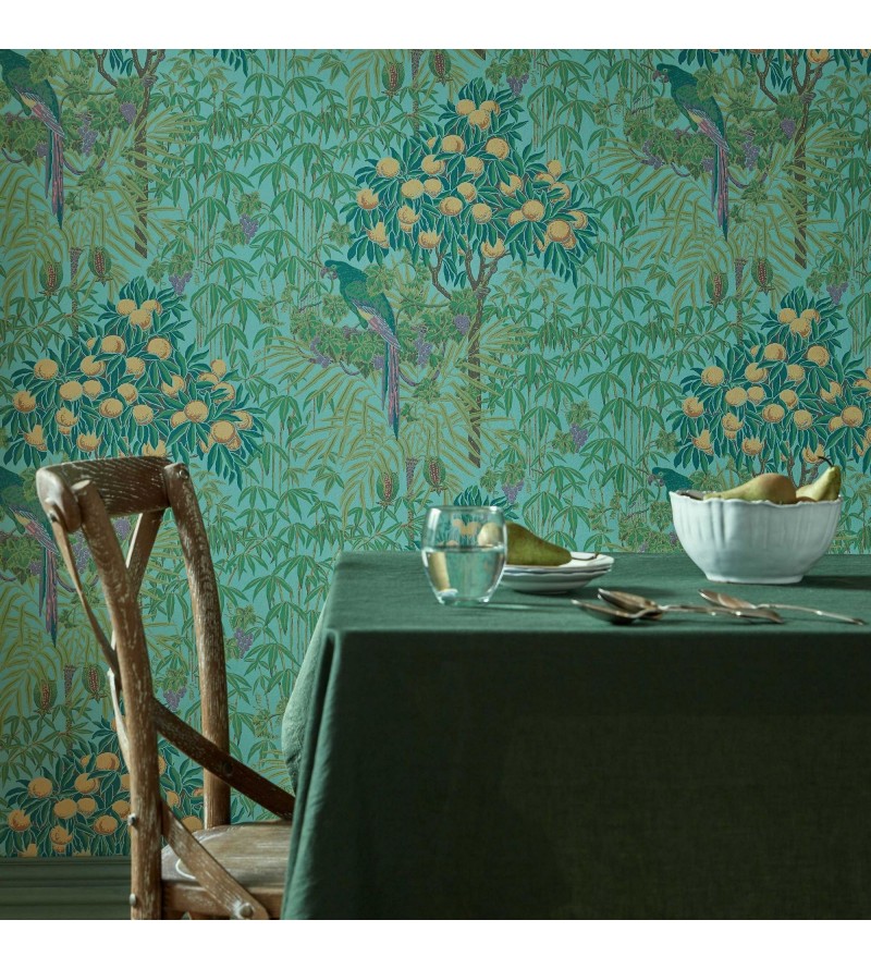 V&A Decorative Papers Macaw Teal...