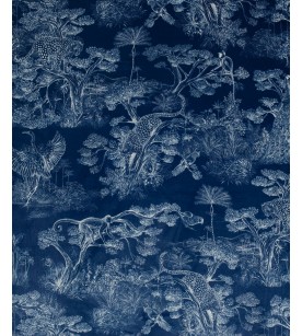 Animalia Fond Bleu Velours...