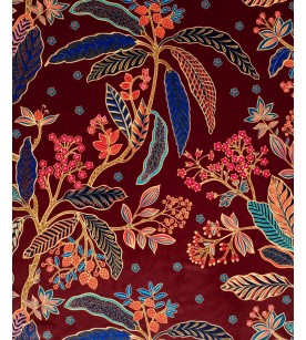 Bibi Velours Fond Bordeaux...