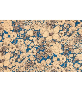 Suzie Ecru Peche Fond Bleu...