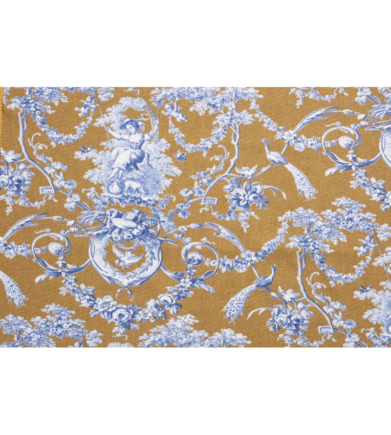 Ludivine Bleu Fond Camel 1161616