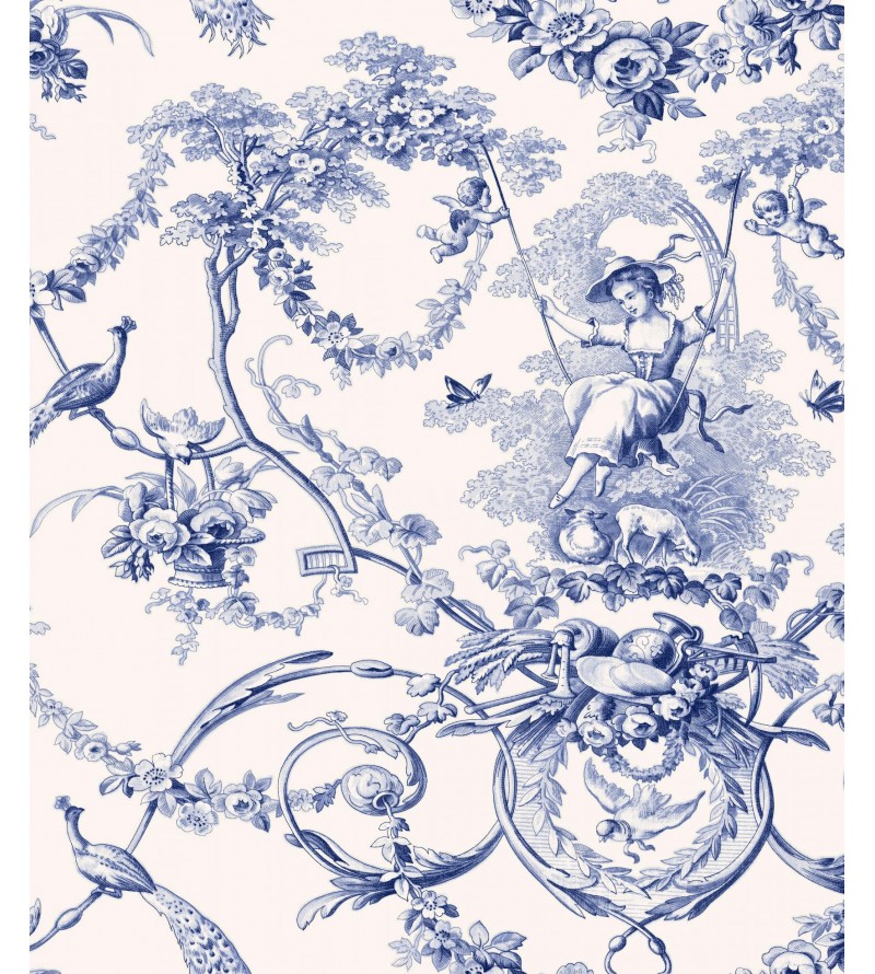 Ludivine Encre Fond Ecru 1161607