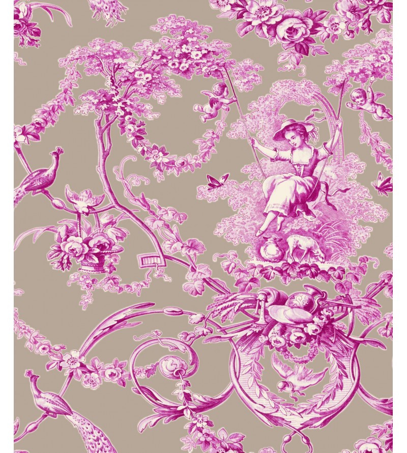 Ludivine Fuchsia Fond Lin 1161604