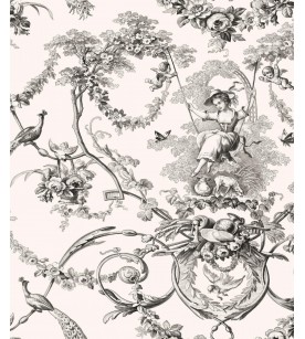 Ludivine Noir Fond Ecru...