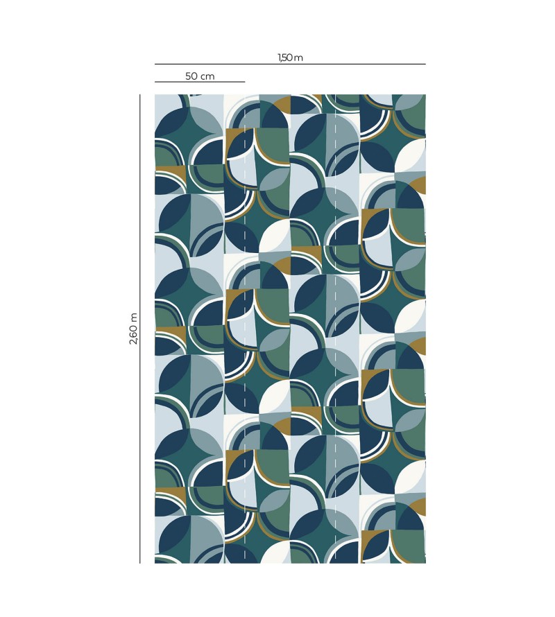 Panoramique Colour Vintage Bleu 3 Les...