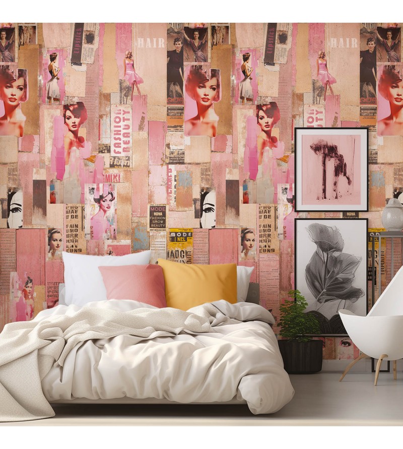 Panoramique Pink Pin Up 3 Les Rose...