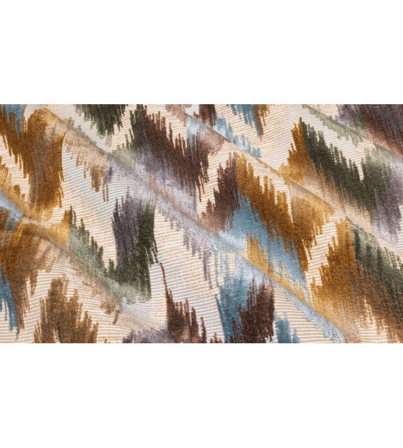 Ikat Jacquard Bleu/Vert 2692702