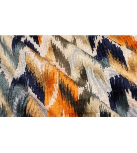 Ikat Jacquard Marine Orange...