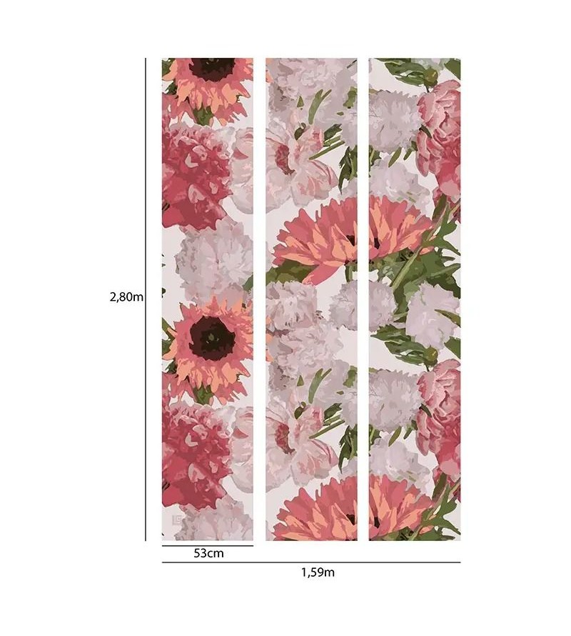 Panoramique Flowers 3 Les Rose 51247403