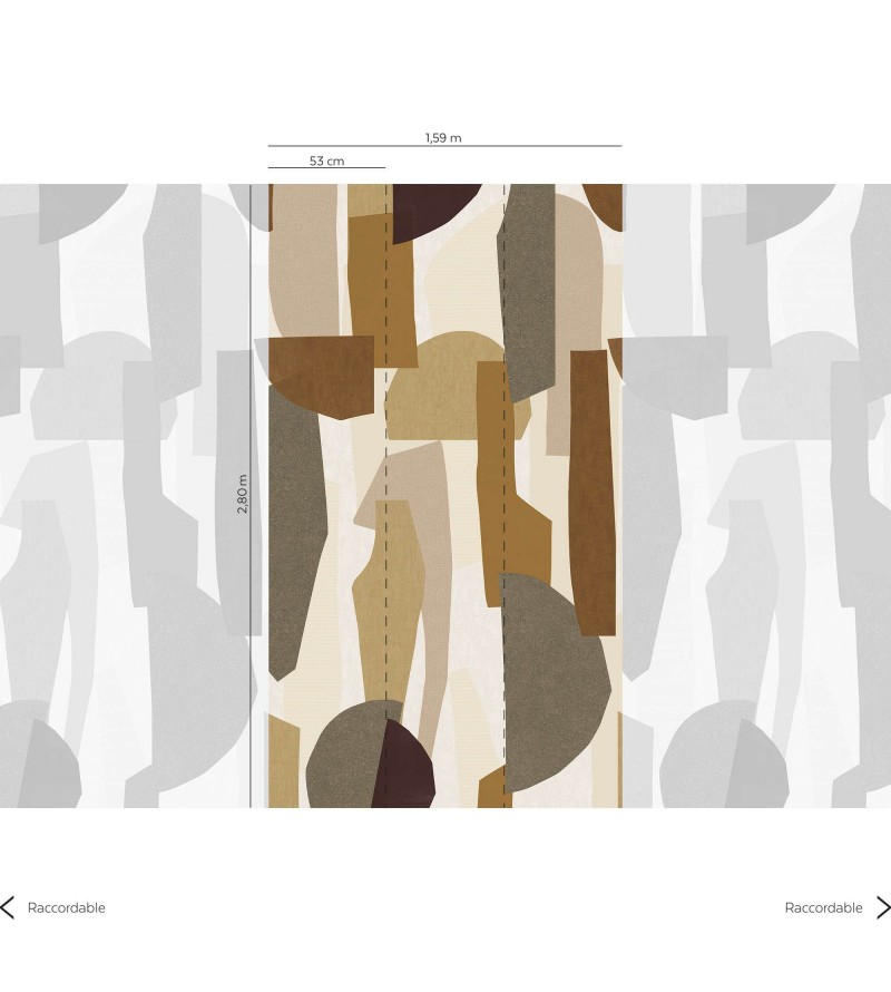 Panoramique Nuance Jaune/Marron 3 Les...