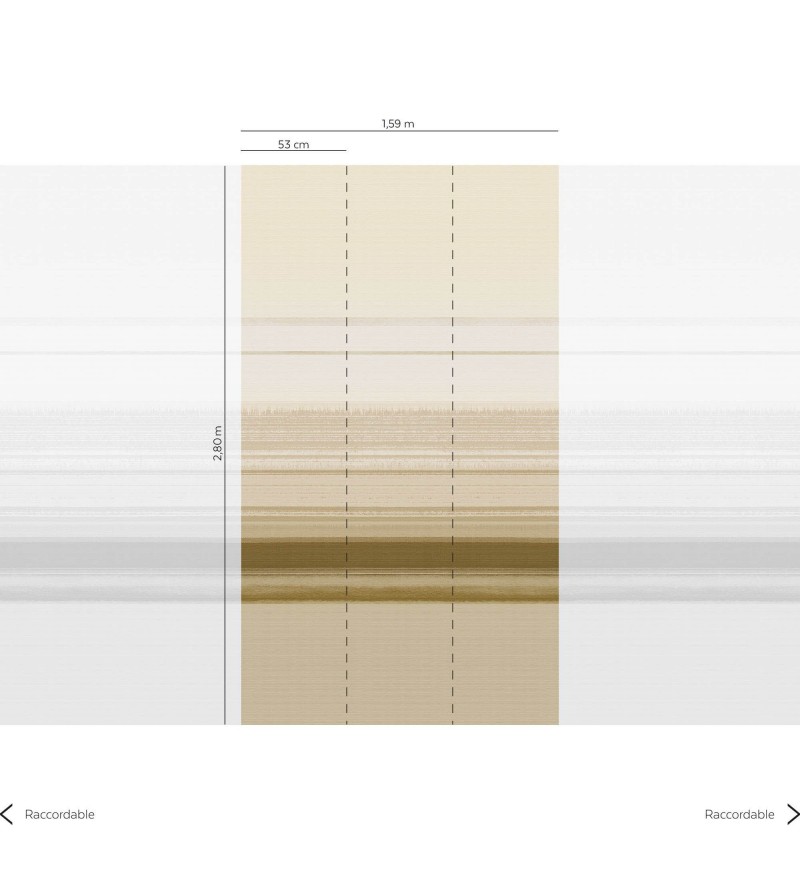 Panoramique Horizon Beige,Ocre  3 Les...