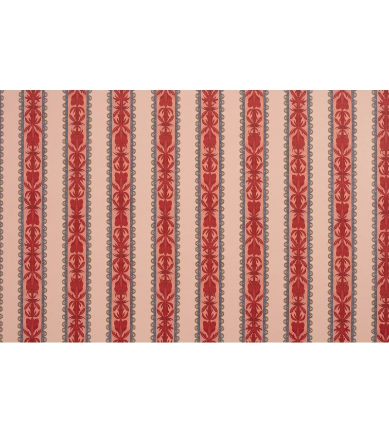 Rayures Ornementales Framboise/Rose...