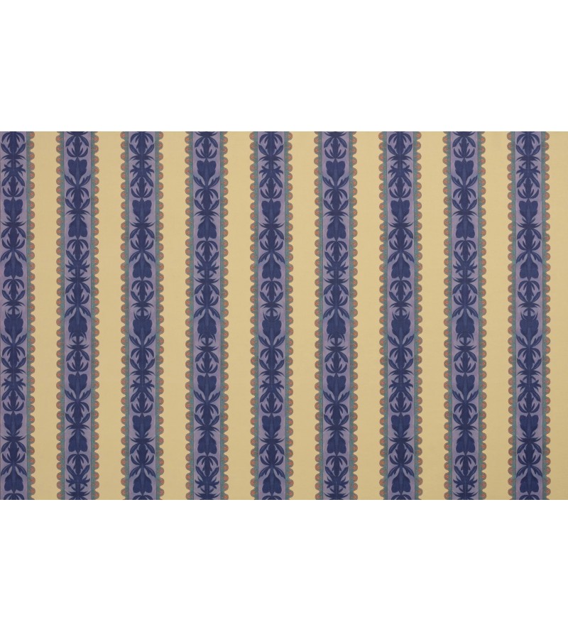 Rayures Ornementales Violet/Laiton...